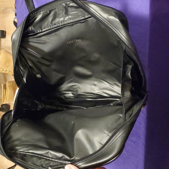 Lancome tiger print travel makeup cosmetic bag purse - Picture 4 of 8